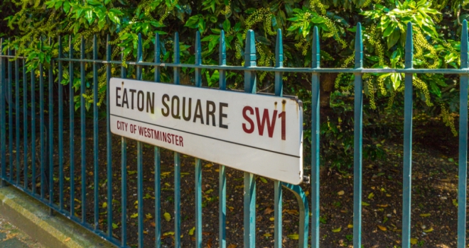 How much does it cost to live near one of London's prime garden squares? Eaton Square 905