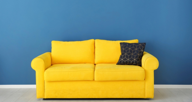 How much of your property's value is your sofa swallowing? Yellow Sofa 222