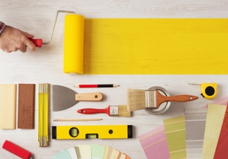 Homeowners borrowing record amount to fund home improvements decorating home improvement interior paint roller