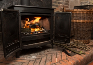 Wood burning stove 744