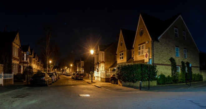 Houses at night 926