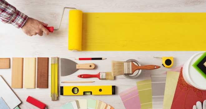 Brits spend more than £40 billion making their house a home decorating home improvement interior paint roller