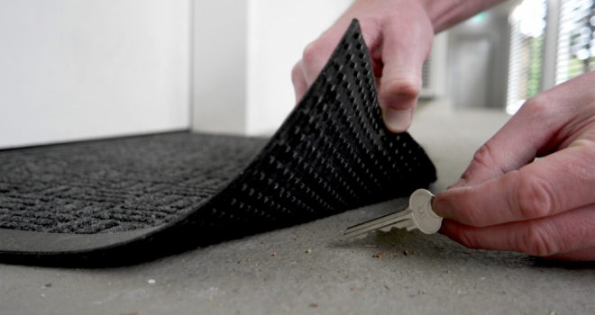 Top tips to protect your home while you're on holiday Under mat 722