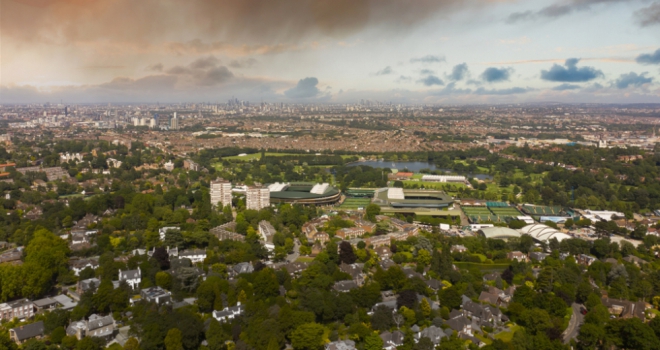 Short-term let availability in Wimbledon vanishes ahead of tournament Wimbledon aerial view 788