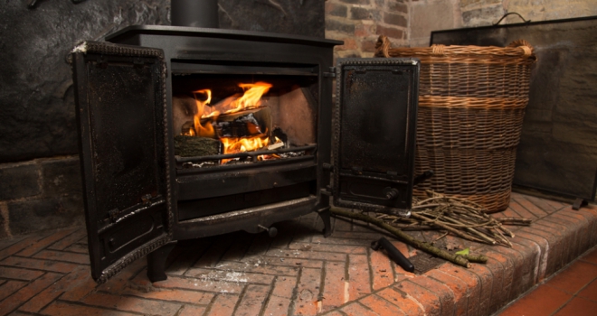 Wood burning stove 744